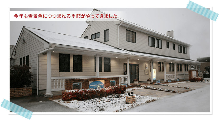 今年も雪景色につつまれる季節がやってきました