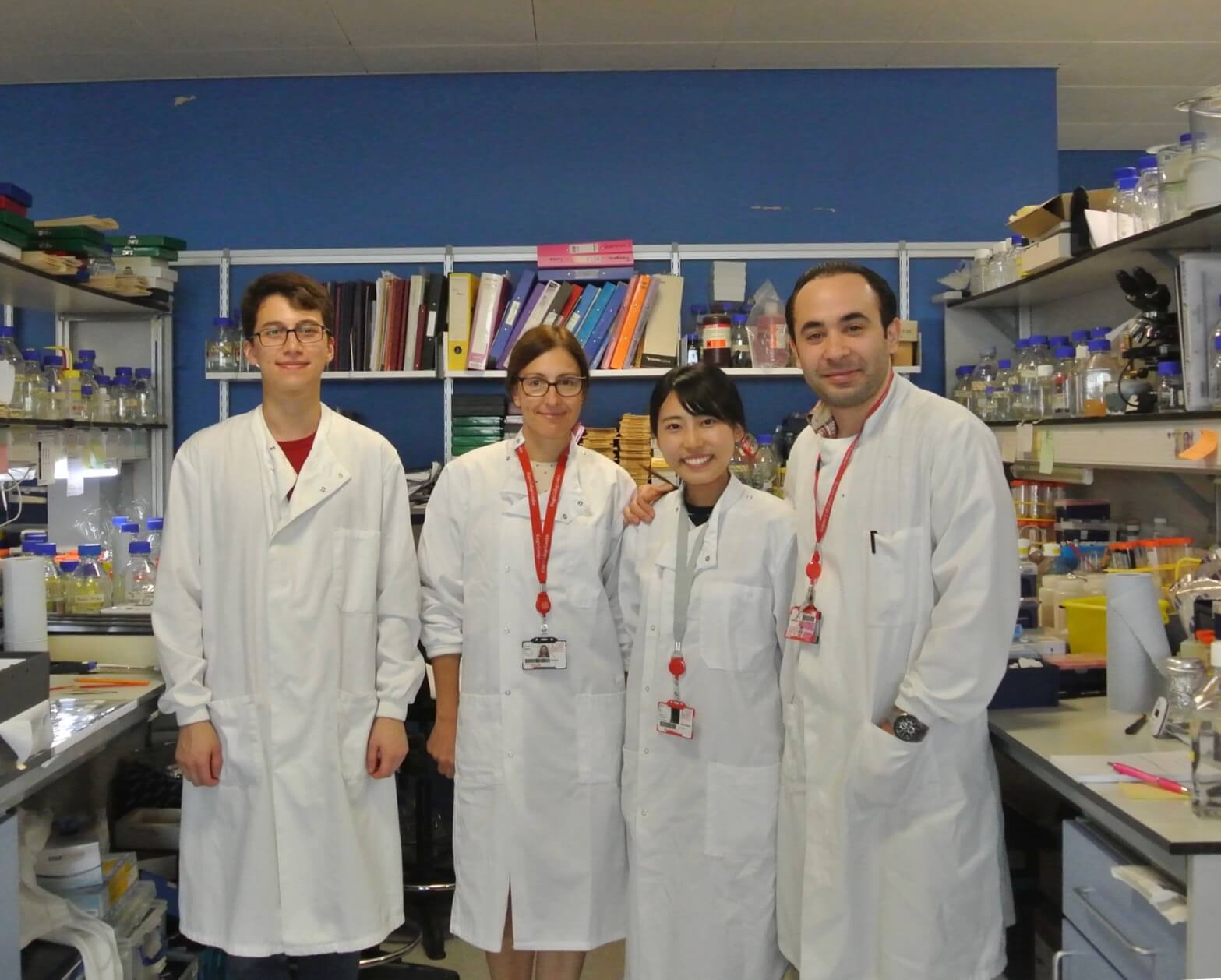 King’s College London研究室にて